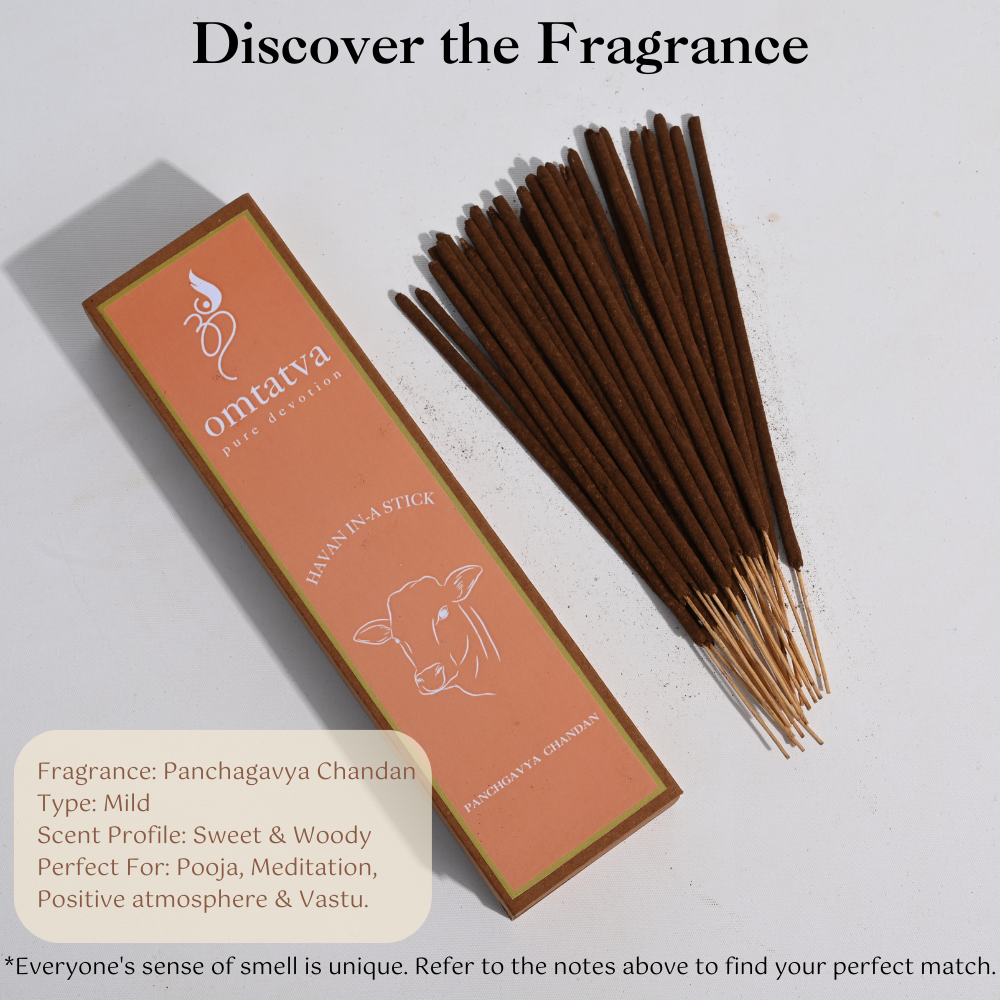 Panchagavya Chandan Agarbatti (Havan-in-a Stick) - Pack of 30